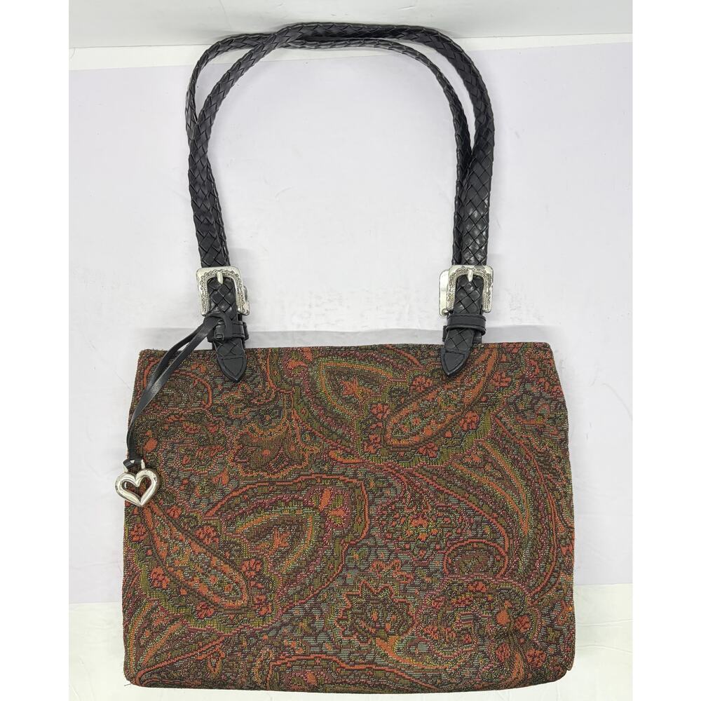 Vintage Brighton Paisley Tapestry Handbag Purse Shoulder Bag